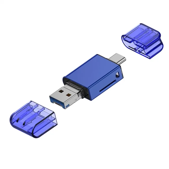 ALLY USB 3.0+Type-c+Lightning Sd Kart Okuyucu - Hızlı Card Reader-(5775)