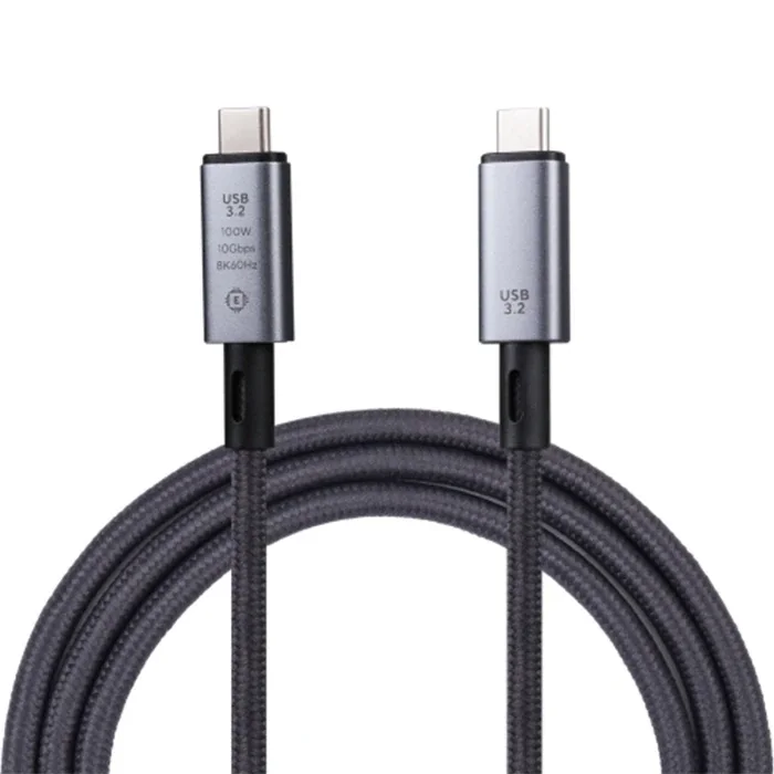 Ally USB 3.2 100W Type-C to Type-C 8K Görüntü-Data ve Ultra Hızlı Şarj Kablosu 1 Metre-(5775)