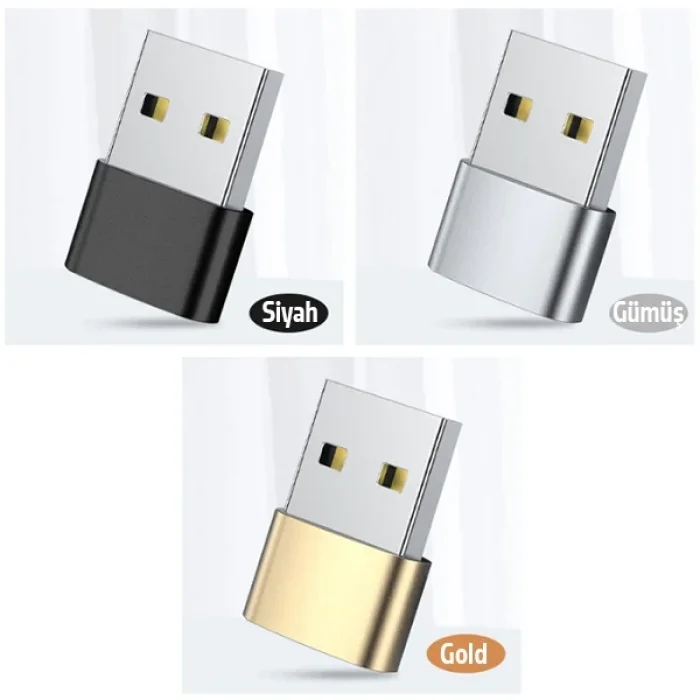 ALLY USB to Type-C Dişi Çevirici Dönüştürücü Adaptör-(5775)