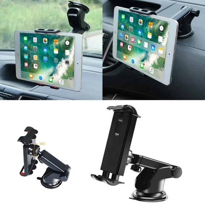 ALLY Vantuzlu Torpido Üstü Teleskopik Araç Tablet Telefon Tutucu-(5775)