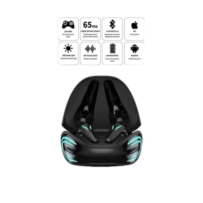 Android ve İOS Uyumlu Bluetooth Kulaklık Gaming Kulaklık Mini