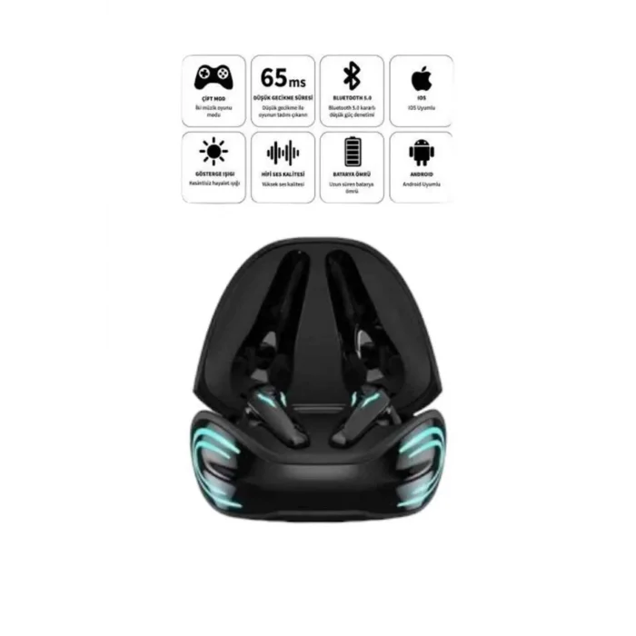 Android ve İOS Uyumlu Bluetooth Kulaklık Gaming Kulaklık Mini