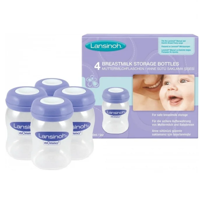 Anne Sütü Saklama Kabı 4Lü