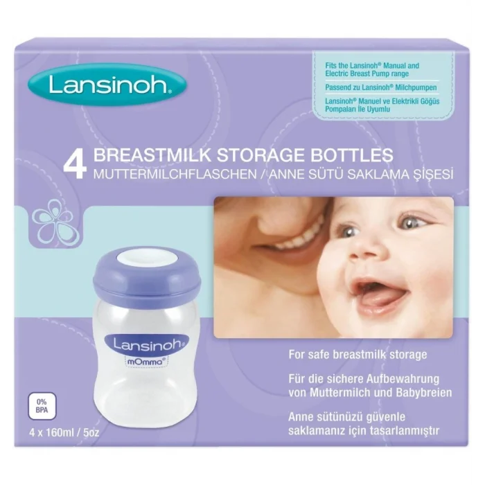 Anne Sütü Saklama Kabı 4Lü