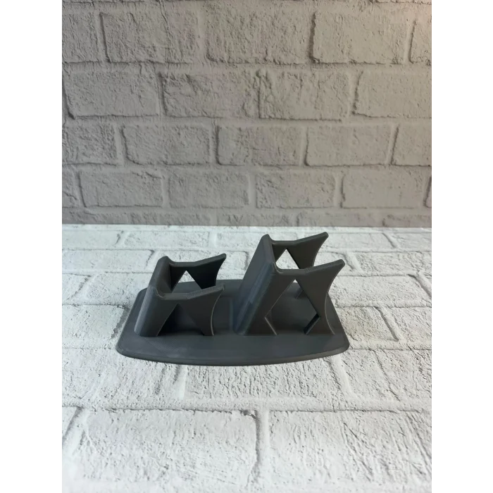 Antrasit İkili Gamepad Tutucu 7x18 cm Masa ve Raf Düzeni