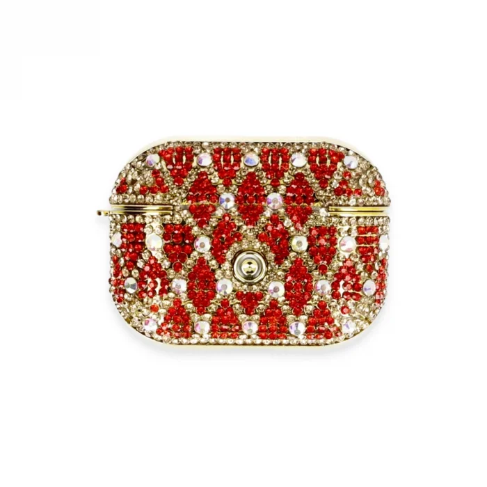 Apple Airpods Pro 2 (2.nesil) Klor Taşlı Kılıf - Desen 1