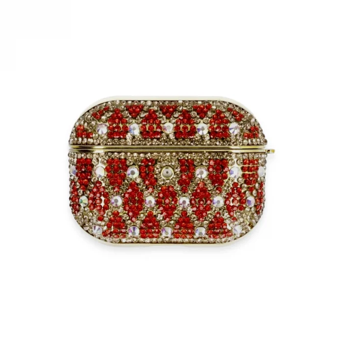 Apple Airpods Pro 2 (2.nesil) Klor Taşlı Kılıf - Desen 1