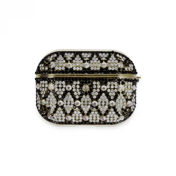 Apple Airpods Pro 2 (2.nesil) Klor Taşlı Kılıf - Desen 2