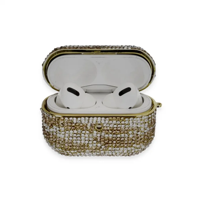 Apple Airpods Pro 2 (2.nesil) Klor Taşlı Kılıf - Desen 6
