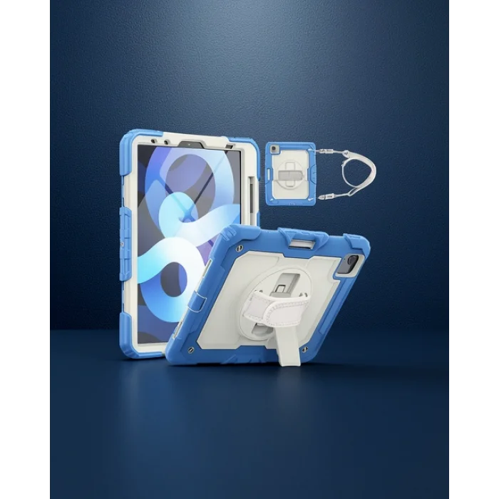 Apple iPad Pro 11 (2020) Kılıf Strap New Tablet Kapak - Mavi