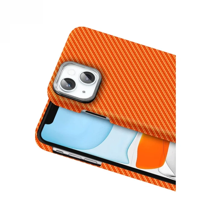 Apple İphone 14 Vega Magsafe Kapak - Turuncu