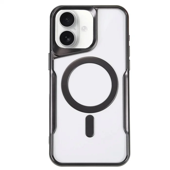 Apple İphone 16 Kılıf Boyi Magsafe Silikon Kapak - Siyah