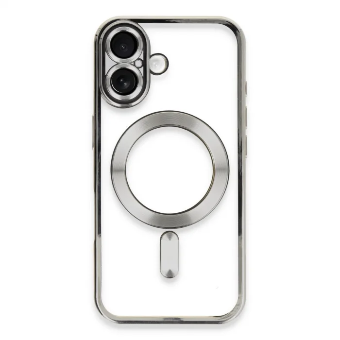 Apple İphone 16 Kılıf Kross Magneticsafe Kapak - Gümüş