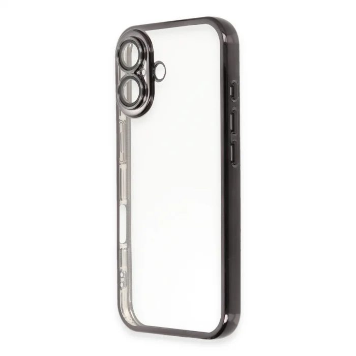 Apple İphone 16 Plus Kılıf Razer Lensli Silikon - Siyah