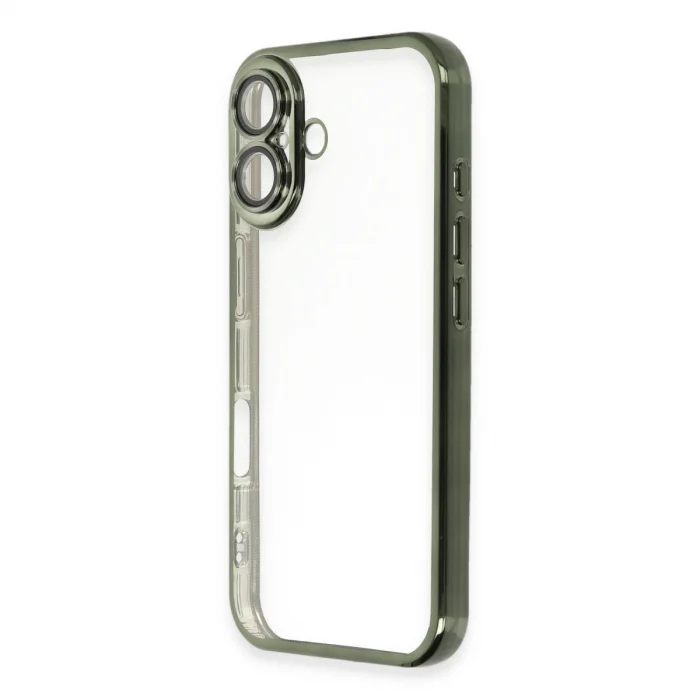 Apple İphone 16 Plus Kılıf Razer Lensli Silikon - Yeşil