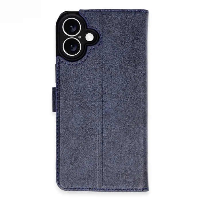 Apple İphone 16 Plus Kılıf Trend S Plus Kapaklı Kılıf - Lacivert