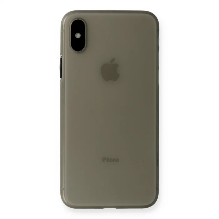 Apple İphone Xs Max Kılıf Pp Ultra İnce Kapak - Gri