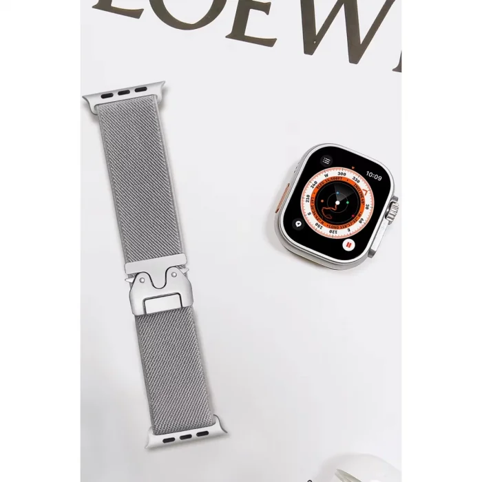 Apple Watch 42mm Forest Kumaş Kordon (saat Değildir) - Titan Gri