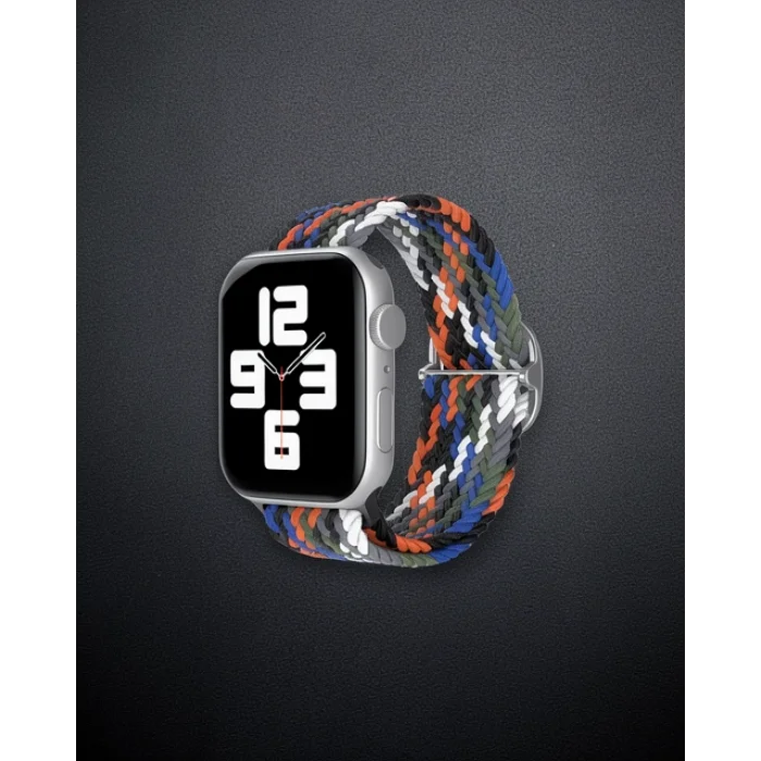 Apple Watch 42mm Kordon - Gri Turuncu