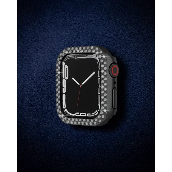 Apple Watch 42mm Taşlı Kasa - Siyah