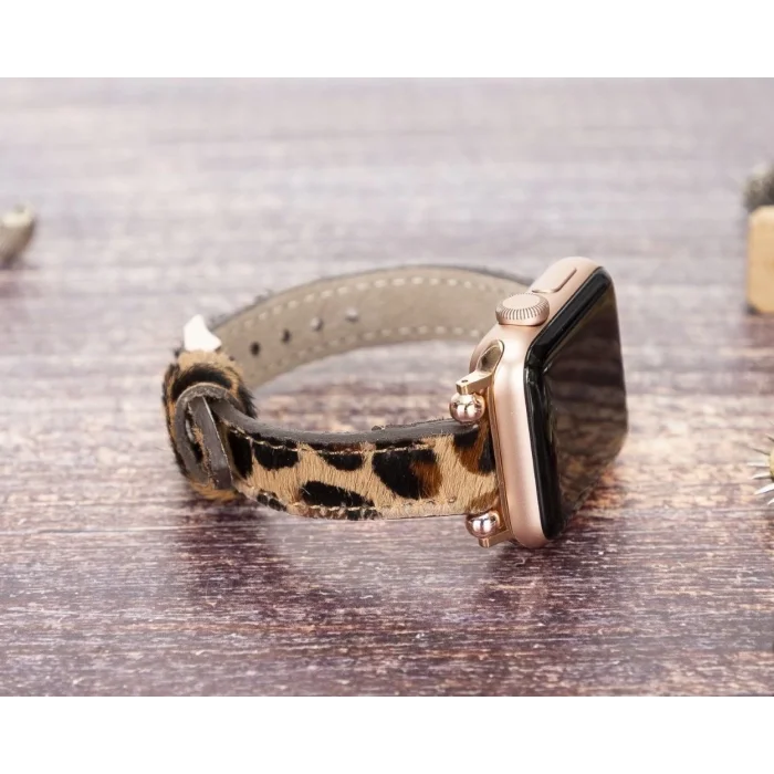 Apple Watch Uyumlu Deri Kordon 38-40-41mm Ferro LEO1N