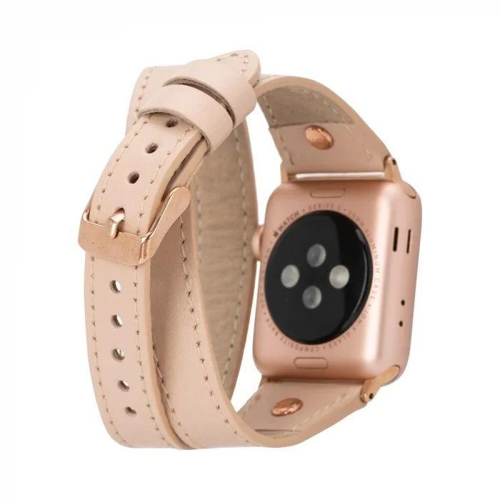 Apple Watch Uyumlu Deri Kordon 42-44-45mm Slim DT RT NU1