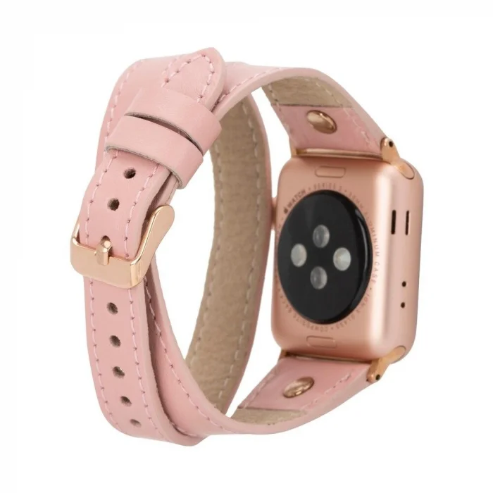 Apple Watch Uyumlu Deri Kordon 42-44-45mm Slim DTRG NU2