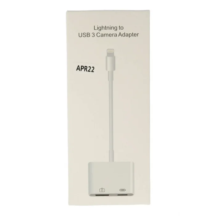 APR22 Iphone Otg 2in1 - Beyaz