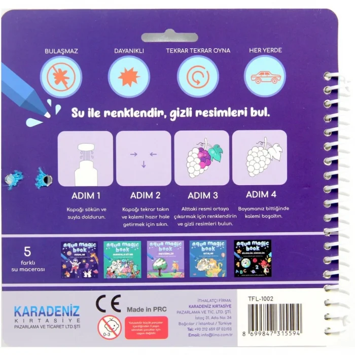 Aqua Magic Oyunlar Sihirli Boyama Kitabı