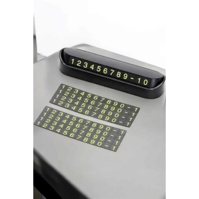 Araba Park Numaratörü Araç İçi Numaralık Değiştirilebilir Çevirmeli Mini