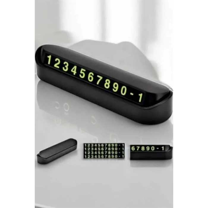 Araba Park Numaratörü Araç İçi Numaralık Değiştirilebilir Çevirmeli Mini