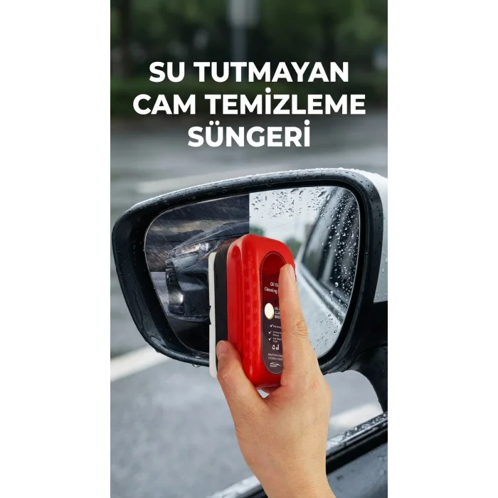 Araç Camı İçin Su Tutmaz Temizleme Süngeri - Pratik Kullanım