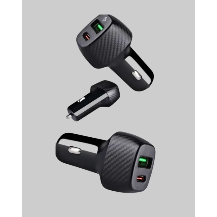 Araç Tipi Hızlı Şarj Adaptörü Type-C PD USB Çift Port Kompakt