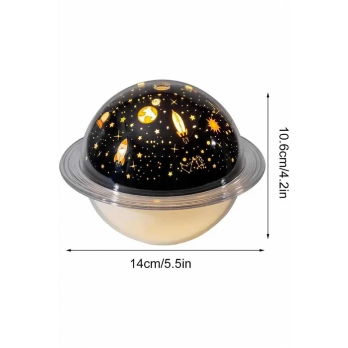 Aromaterapi Hava Nemlendirici Gece Lambası Uzay Model Satürn Oda Kokusu