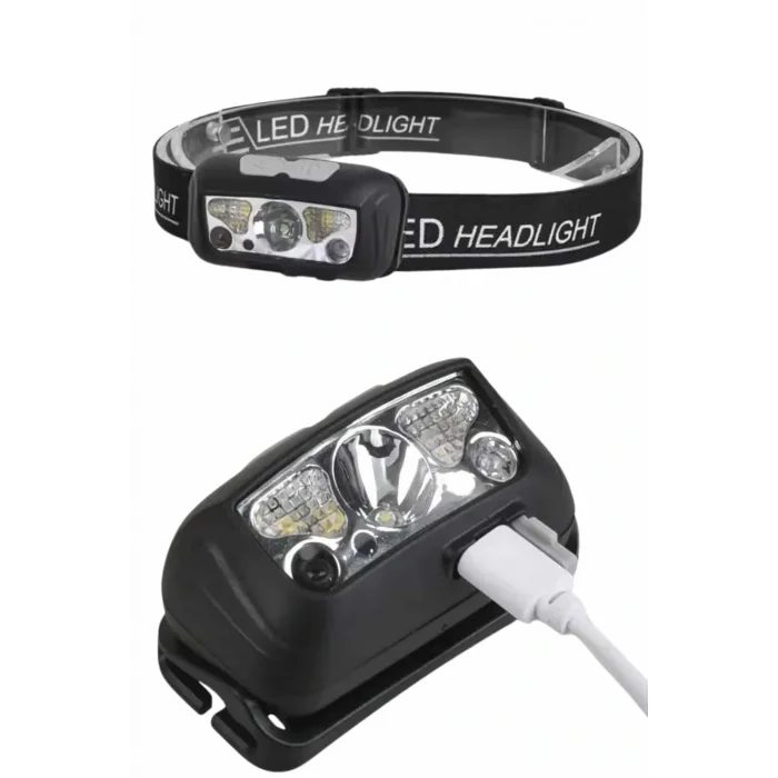 Ayarlanabilir Kafa Lambası Type-C Şarjlı Kompakt Kamp Lambası