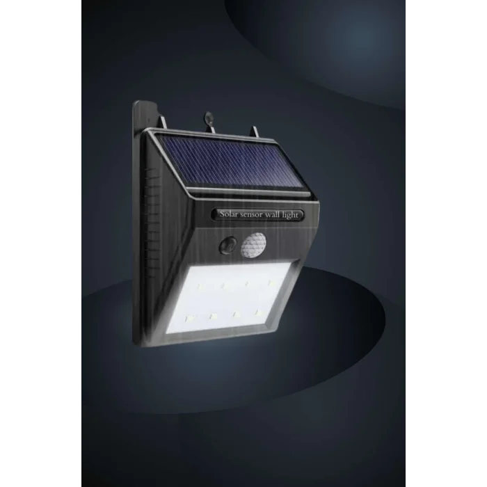 Bahçe Aydınlatma Sensörlü Güneş Enerjili Duvar Lambası 40 Led Işık
