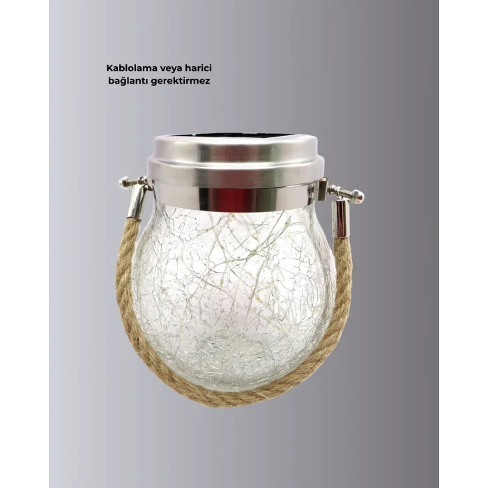 Bahçe ve Teras İçin Solar Cam Sarkıt LED Aydınlatma