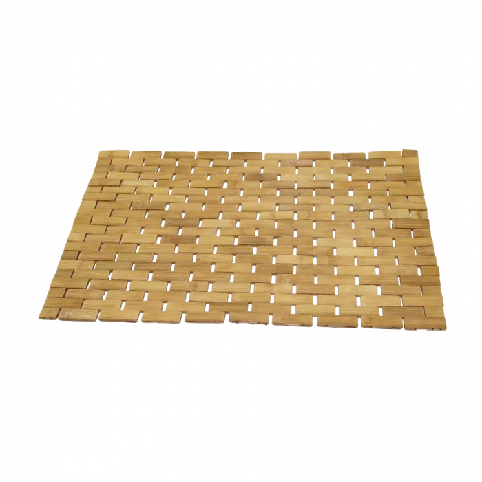 Bambu Ahşap Kaymaz Banyo Paspası 42x62 cm