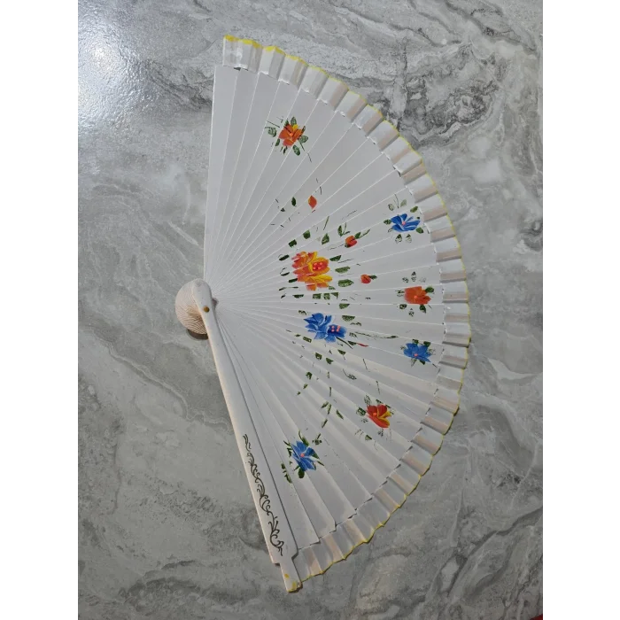 Bambu Çift Taraflı Yelpaze Karışık Renkler 12li Paket