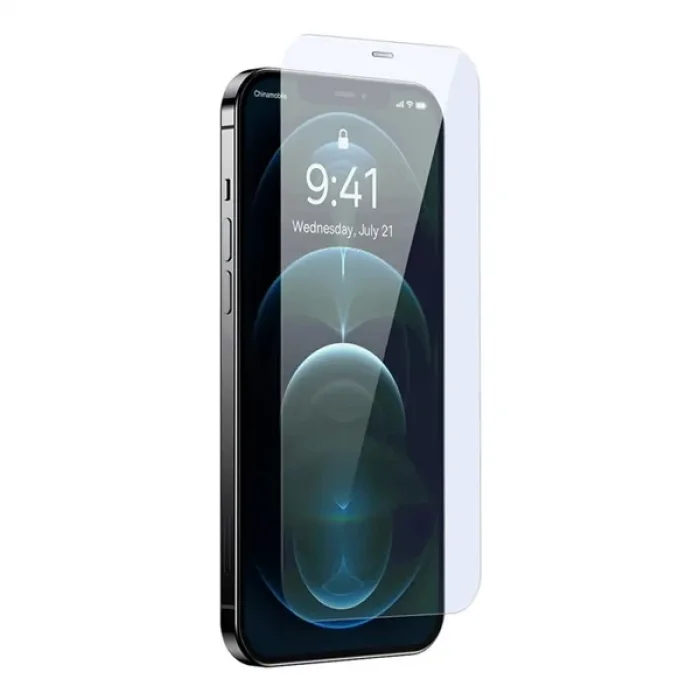 Baseus Crystal 0.3mm iPhone 12 Pro Max Tempered Ekran Koruyucu 2 Adet Set-(5775)