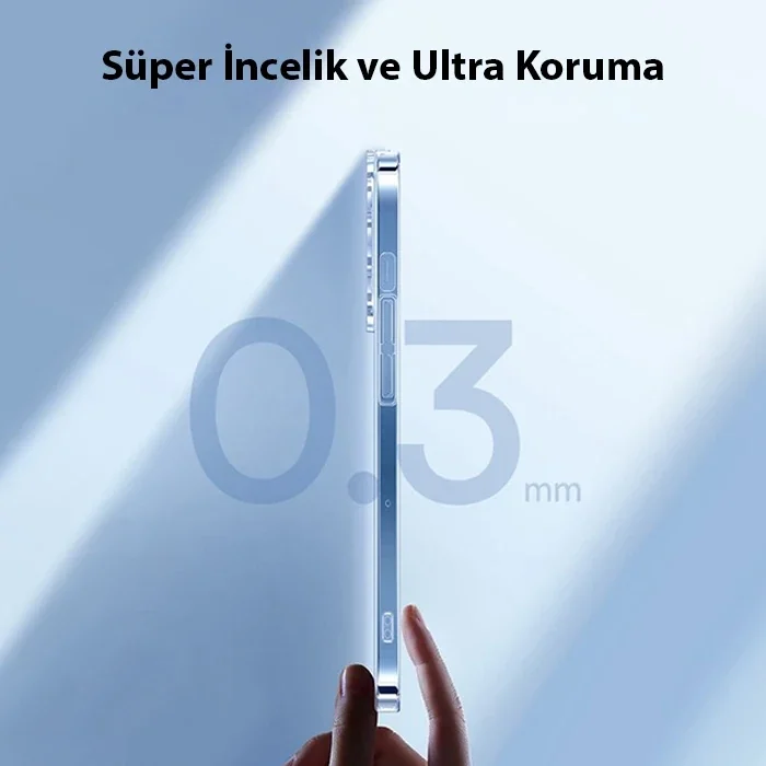 Baseus Crystal iPhone 14 Plus 6.7 Ultra-Thin Silikon Kılıf + Tempered Ekran Koruyucu Set-(5775)