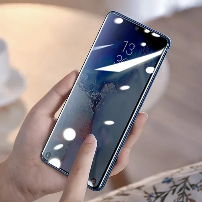 BASEUS Curved- Galaxy S20 Ultra Full Kaplama UV Tempered Cam Koruyucu 2Adet-(5775)