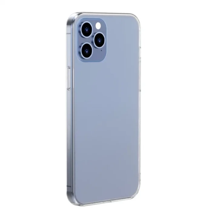 Baseus Frosted Glass iPhone 12 Pro Max 6.7inch Shockproof Koruyucu Kılıf-(5775)
