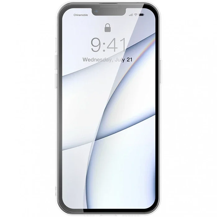 Baseus Frosted Glass iPhone 13 Pro Max 6.7inch Shockproof Koruyucu Kılıf-(5775)