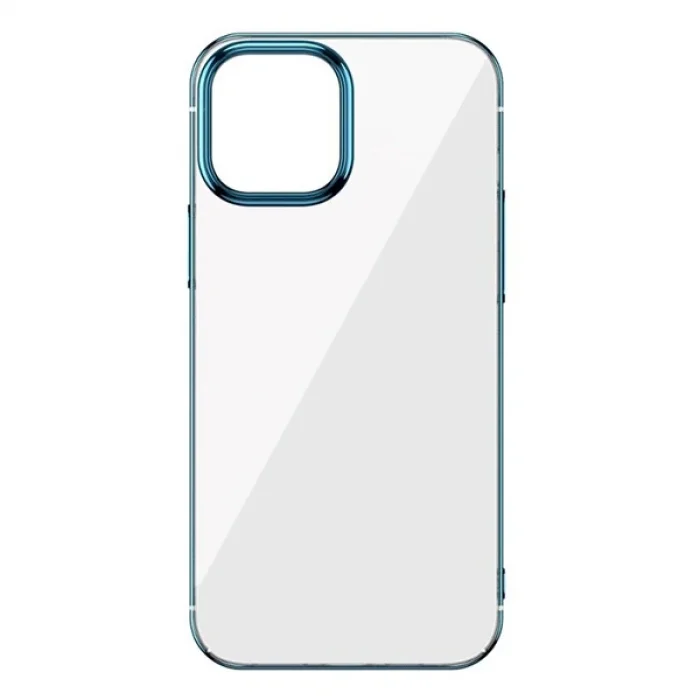 Baseus Glitter İPhone 12 Pro Max Şeffaf Lüx Silikon Kılıf Soft TPU Kılıf-(5775)