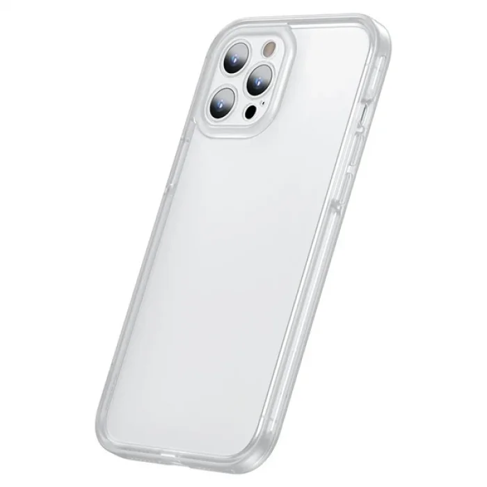 Baseus iPhone 12 Pro 6.1 Kamera Lens Koruyuculu Frame Kılıf-(5775)
