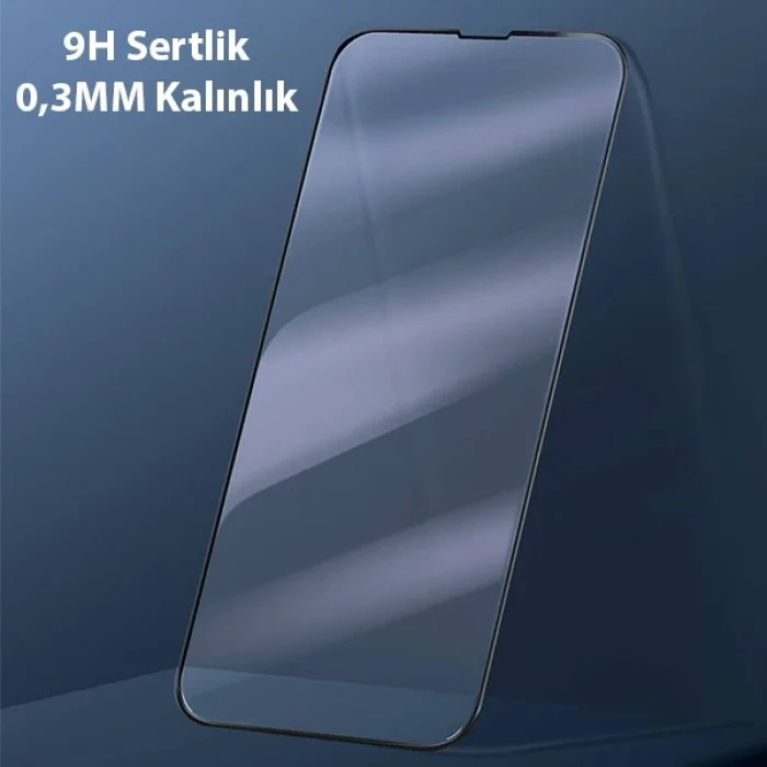 Baseus iPhone 13 Mini 0.3mm Full Çerçeve Cam Ekran Koruyucu 2 Adet-(5775)