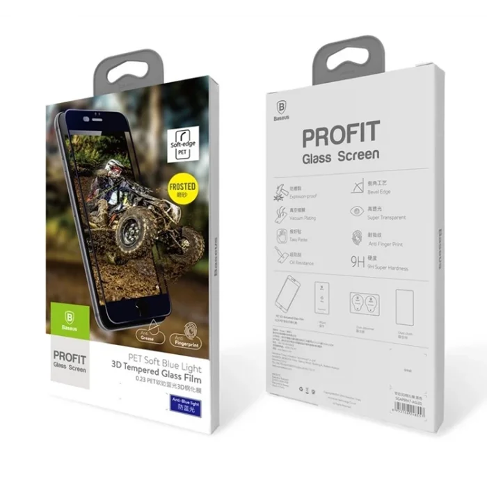 Baseus İPhone 6/ 6S 3D Full Kaplama Kırılmaz Cam Ekran Koruyucu-(5775)