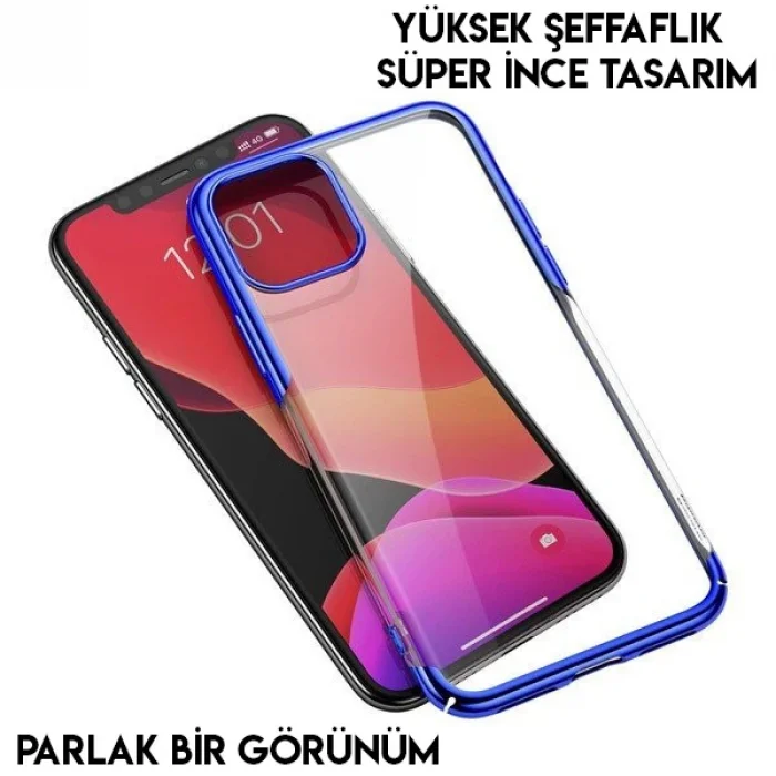Baseus Shining Case İPhone 11 Pro 5.8 Ultra ince Silikon Kılıf-(5775)