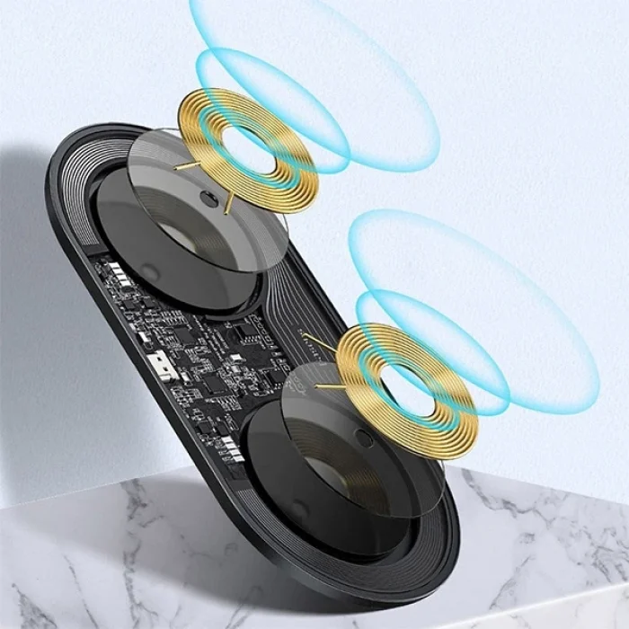 Baseus Simple 2in1 Kablosuz Wireless Şarj 18W iPhones+iPods-(5775)